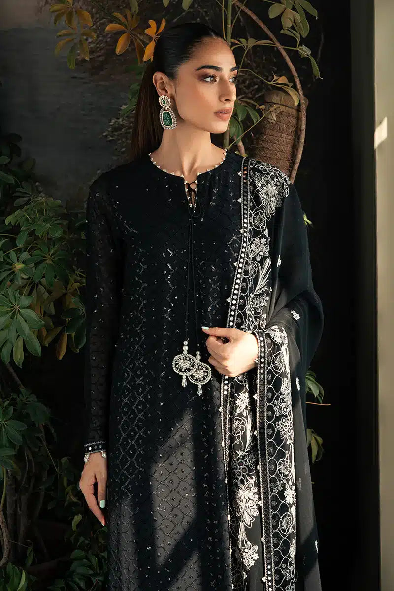 Cross Stitch | Luxe Atelier 23 | ONYX ZEST - by - Libasekhas UK - Registered Vendor of : Cross Stitch - 100% Original Designer Dresss