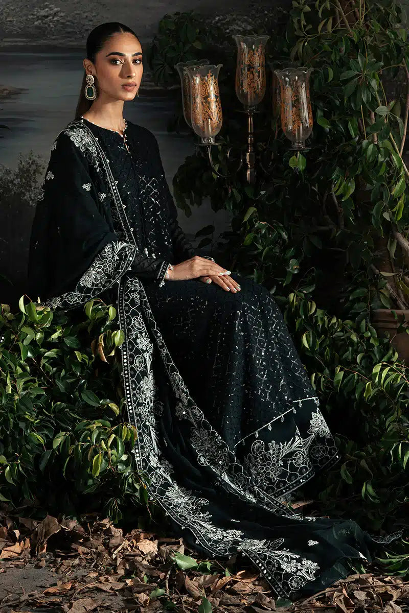 Cross Stitch | Luxe Atelier 23 | ONYX ZEST - by - Libasekhas UK - Registered Vendor of : Cross Stitch - 100% Original Designer Dresss