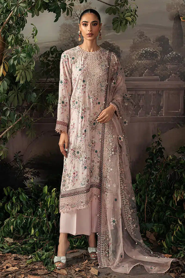Cross Stitch | Luxe Atelier 23 | PINK CARNATION - by - Libasekhas UK - Registered Vendor of : Cross Stitch - 100% Original Designer Dresss