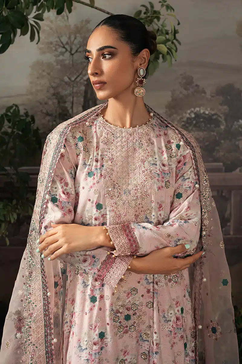 Cross Stitch | Luxe Atelier 23 | PINK CARNATION - by - Libasekhas UK - Registered Vendor of : Cross Stitch - 100% Original Designer Dresss