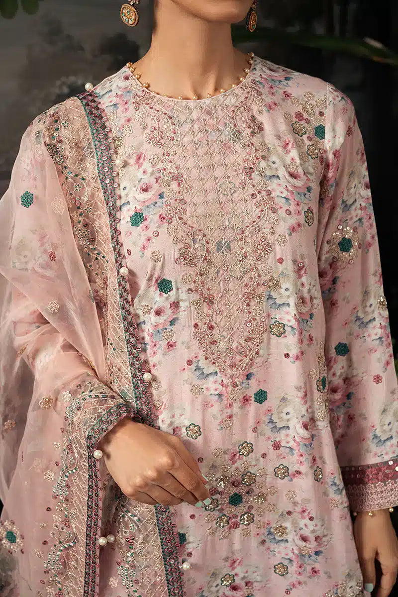 Cross Stitch | Luxe Atelier 23 | PINK CARNATION - by - Libasekhas UK - Registered Vendor of : Cross Stitch - 100% Original Designer Dresss