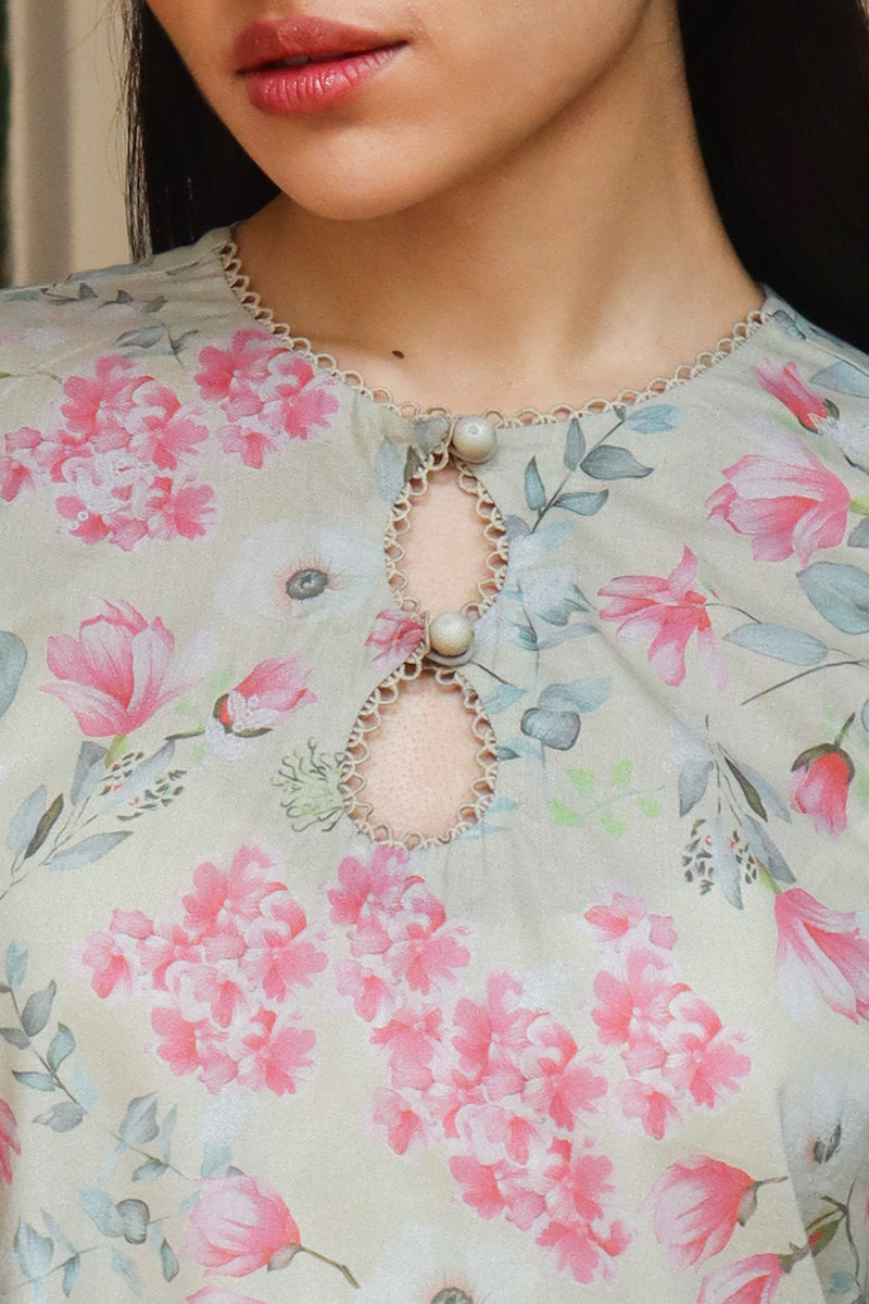 Cross Stitch | Printed Lawn | OLIVE AURA - by - Libasekhas UK - Registered Vendor of : Cross Stitch - 100% Original Designer Dresss