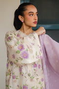Cross Stitch | Printed Lawn | ROSEATE MUSE - by - Libasekhas UK - Registered Vendor of : Cross Stitch - 100% Original Designer Dresss