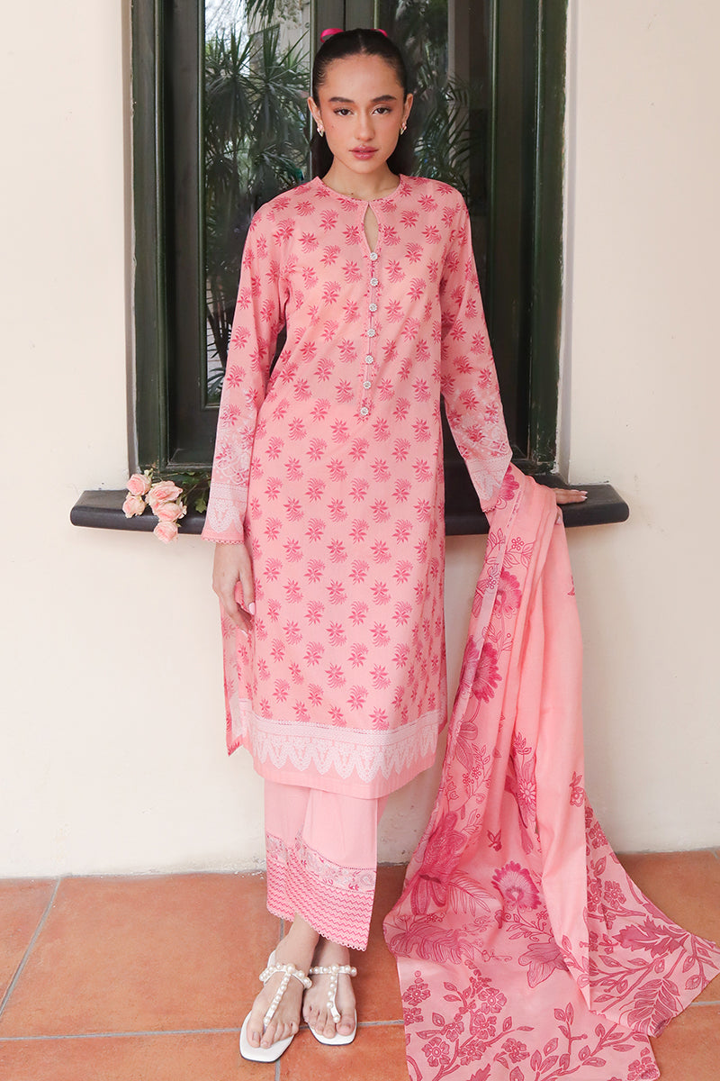 Cross Stitch | Printed Lawn | CORAL DELUXE - by - Libasekhas UK - Registered Vendor of : Cross Stitch - 100% Original Designer Dresss