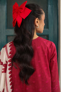 Cross Stitch | Printed Lawn | SCARLET SAGE - by - Libasekhas UK - Registered Vendor of : Cross Stitch - 100% Original Designer Dresss