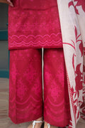 Cross Stitch | Printed Lawn | SCARLET SAGE - by - Libasekhas UK - Registered Vendor of : Cross Stitch - 100% Original Designer Dresss