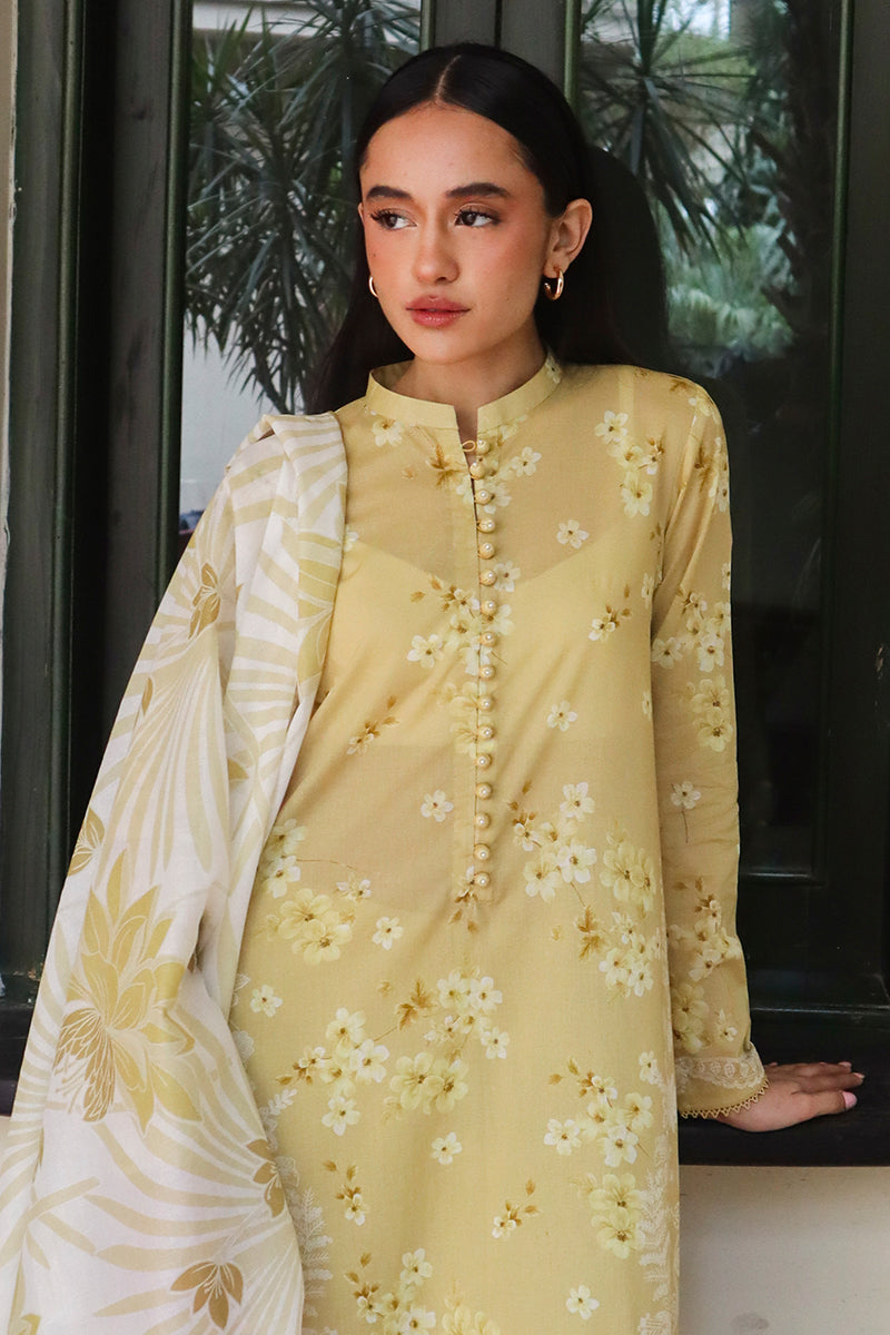 Cross Stitch | Printed Lawn | GARLAND MIST - by - Libasekhas UK - Registered Vendor of : Cross Stitch - 100% Original Designer Dresss