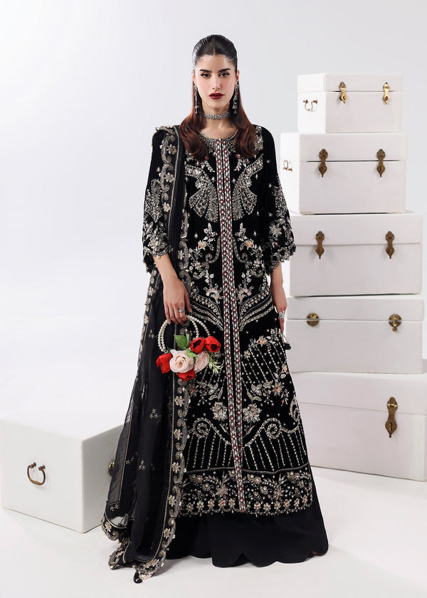 Sardinia | Lamore Luxury Handwork Edit 25 | Black Swan - by Libasekhas UK - Registered Vendor of : Sardinia - 100% Original Designer Dress