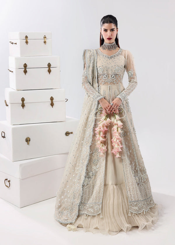 Sardinia | Lamore Luxury Handwork Edit 25 | Pearl Mist - by Libasekhas UK - Registered Vendor of : Sardinia - 100% Original Designer Dress