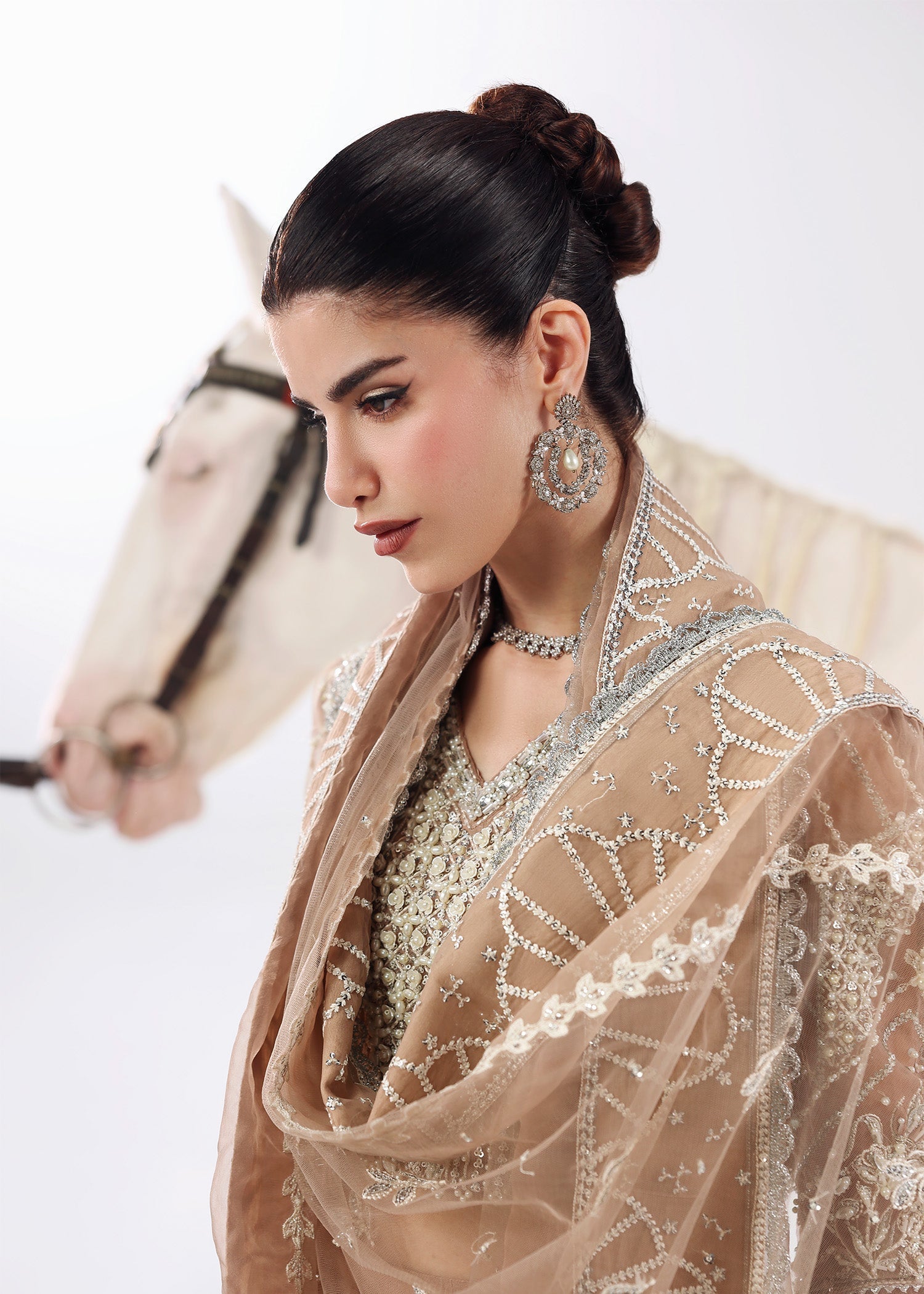 Sardinia | Lamore Luxury Handwork Edit 25 | Silk Whisper - by Libasekhas UK - Registered Vendor of : Sardinia - 100% Original Designer Dress