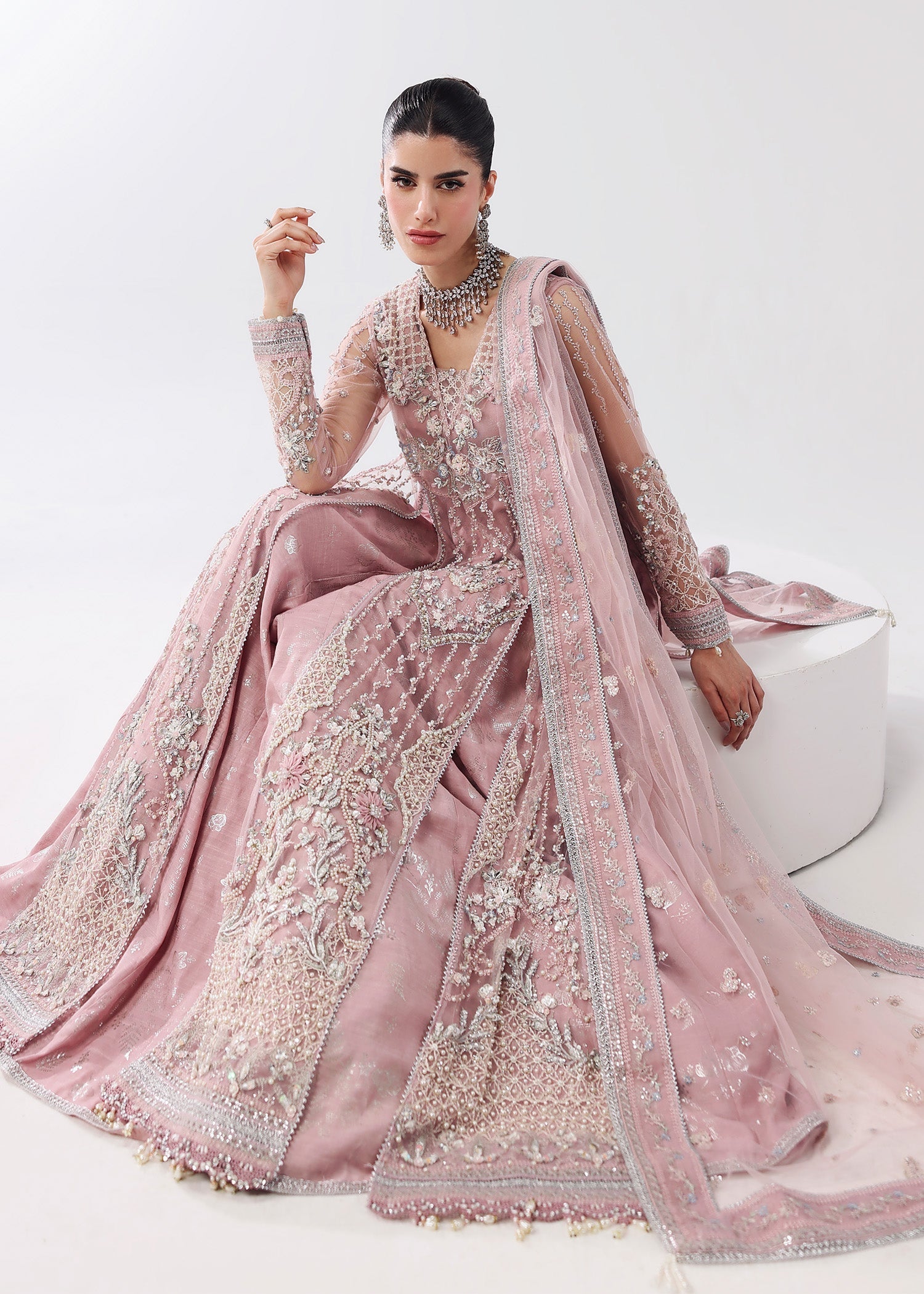 Sardinia | Lamore Luxury Handwork Edit 25 | Lilac luxe - by Libasekhas UK - Registered Vendor of : Sardinia - 100% Original Designer Dress