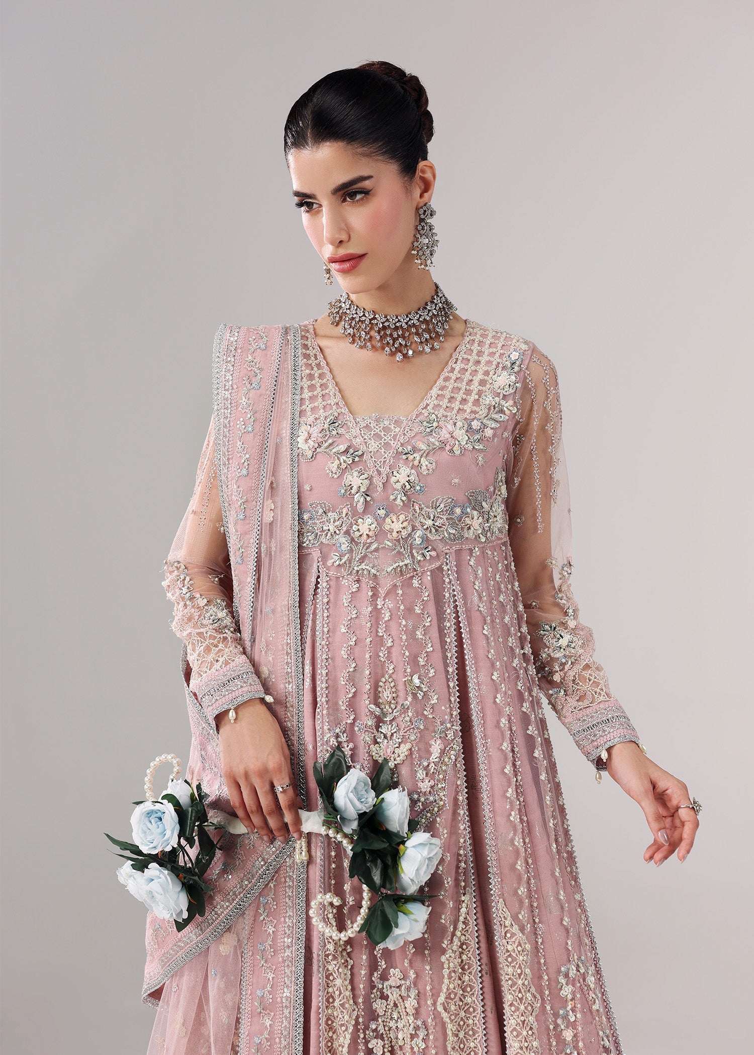 Sardinia | Lamore Luxury Handwork Edit 25 | Lilac luxe - by Libasekhas UK - Registered Vendor of : Sardinia - 100% Original Designer Dress