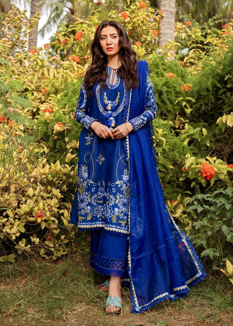 Sadaf Fawad Khan | Lawn 24 | Dalia (A) - by - Libasekhas UK - Registered Vendor of : Sadaf Fawad Khan - 100% Original Designer Dresss