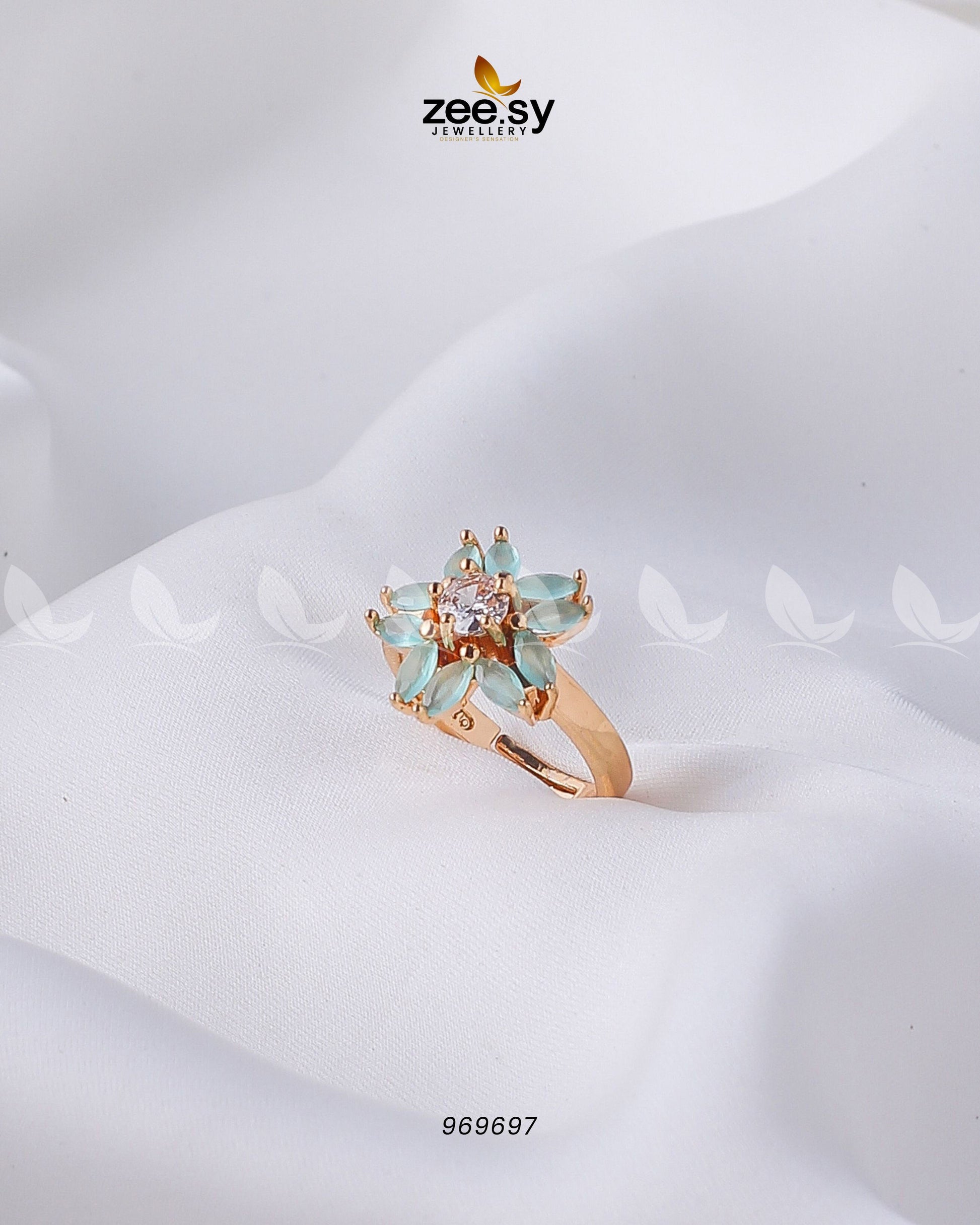 Daisy Ring - by - Libasekhas UK - Registered Vendor of : Zeesy - 100% Original Designer Dresss