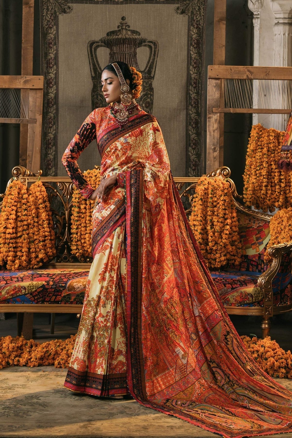 Fahad Hussayn | Lawn Banger | Damavand - by - Libasekhas UK - Registered Vendor of : Fahad Hussayn - 100% Original Designer Dresss