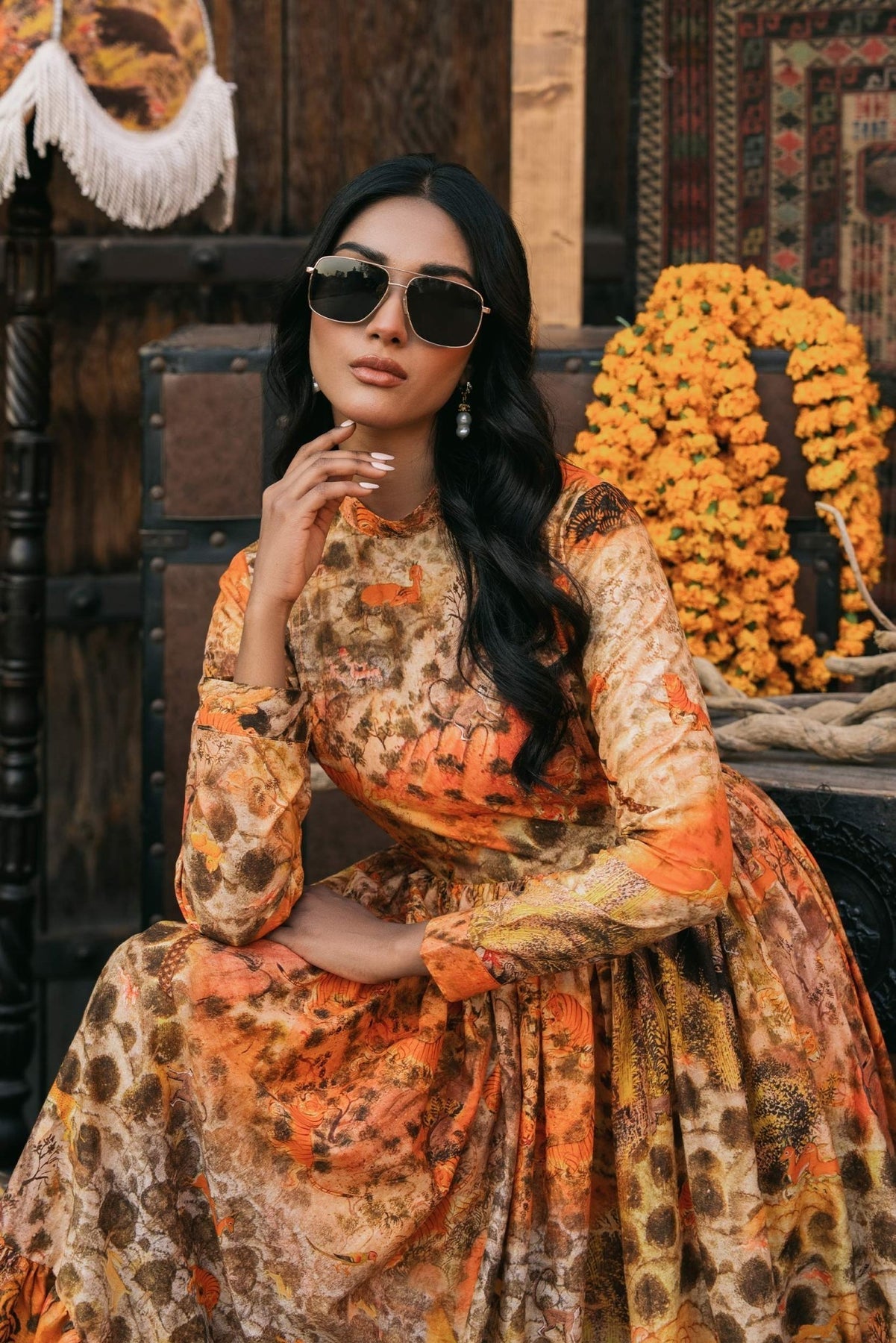 Fahad Hussayn | Lawn Banger | Darshan - by - Libasekhas UK - Registered Vendor of : Fahad Hussayn - 100% Original Designer Dresss
