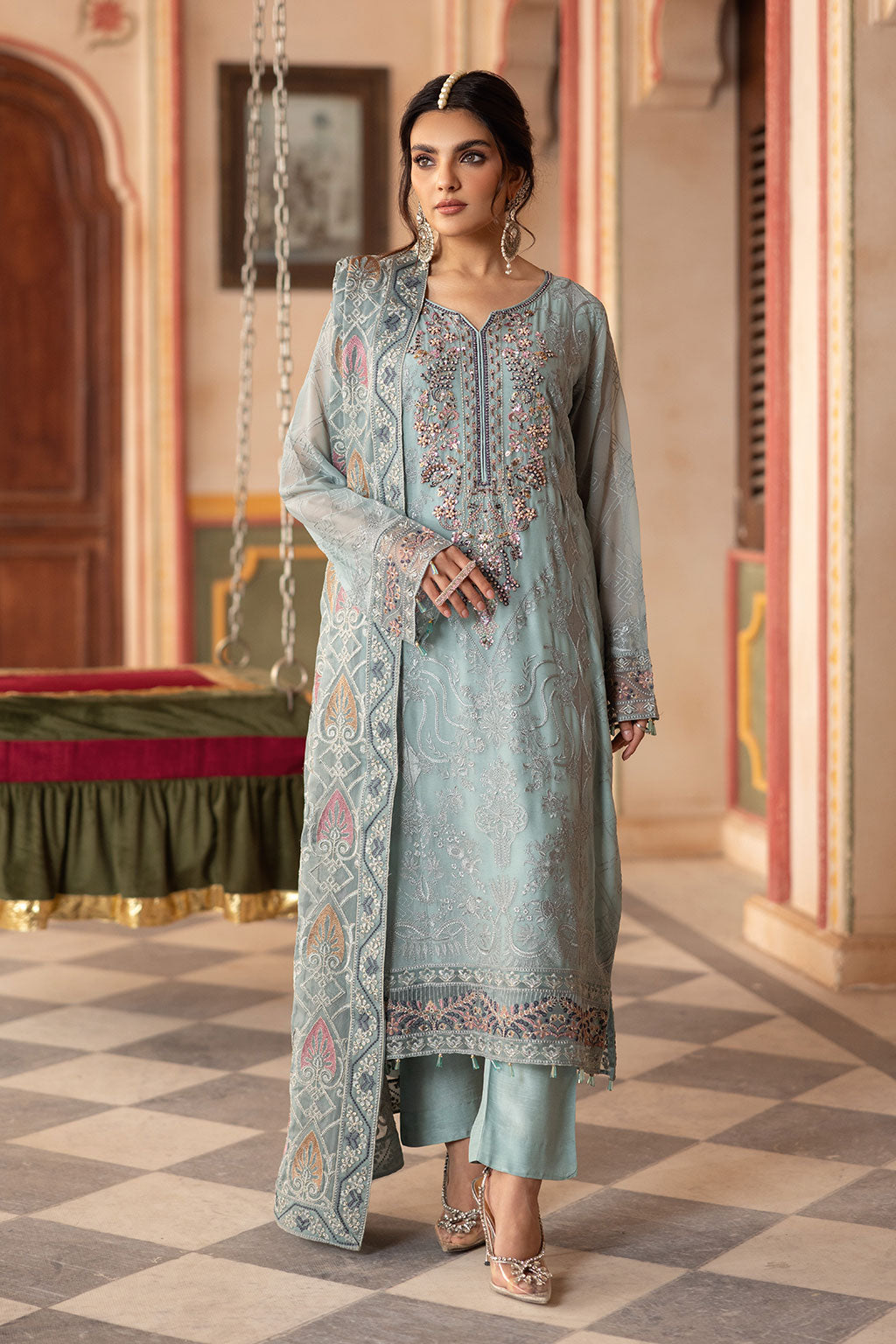 Ramsha | Dastan Formals | T-302 - by - Libasekhas UK - Registered Vendor of : Ramsha - 100% Original Designer Dresss