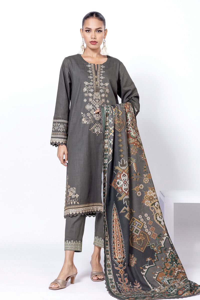 Khaadi | My Winter Mood | DCH04 - by - Libasekhas UK - Registered Vendor of : Khaadi - 100% Original Designer Dresss