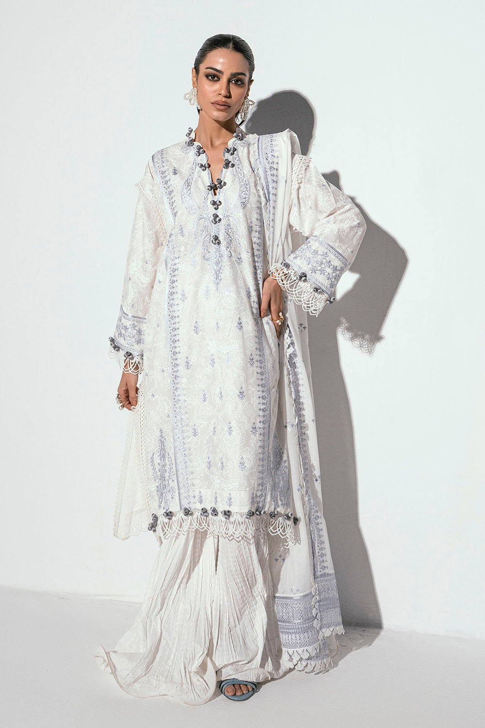 Gul Ahmed | Gul Nilofer 25 | DN-42050 - by - Libasekhas UK - Registered Vendor of : Gul Ahmed - 100% Original Designer Dresss