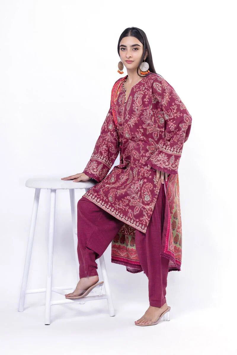 Khaadi | My Winter Mood | DK15A - by - Libasekhas UK - Registered Vendor of : Khaadi - 100% Original Designer Dresss