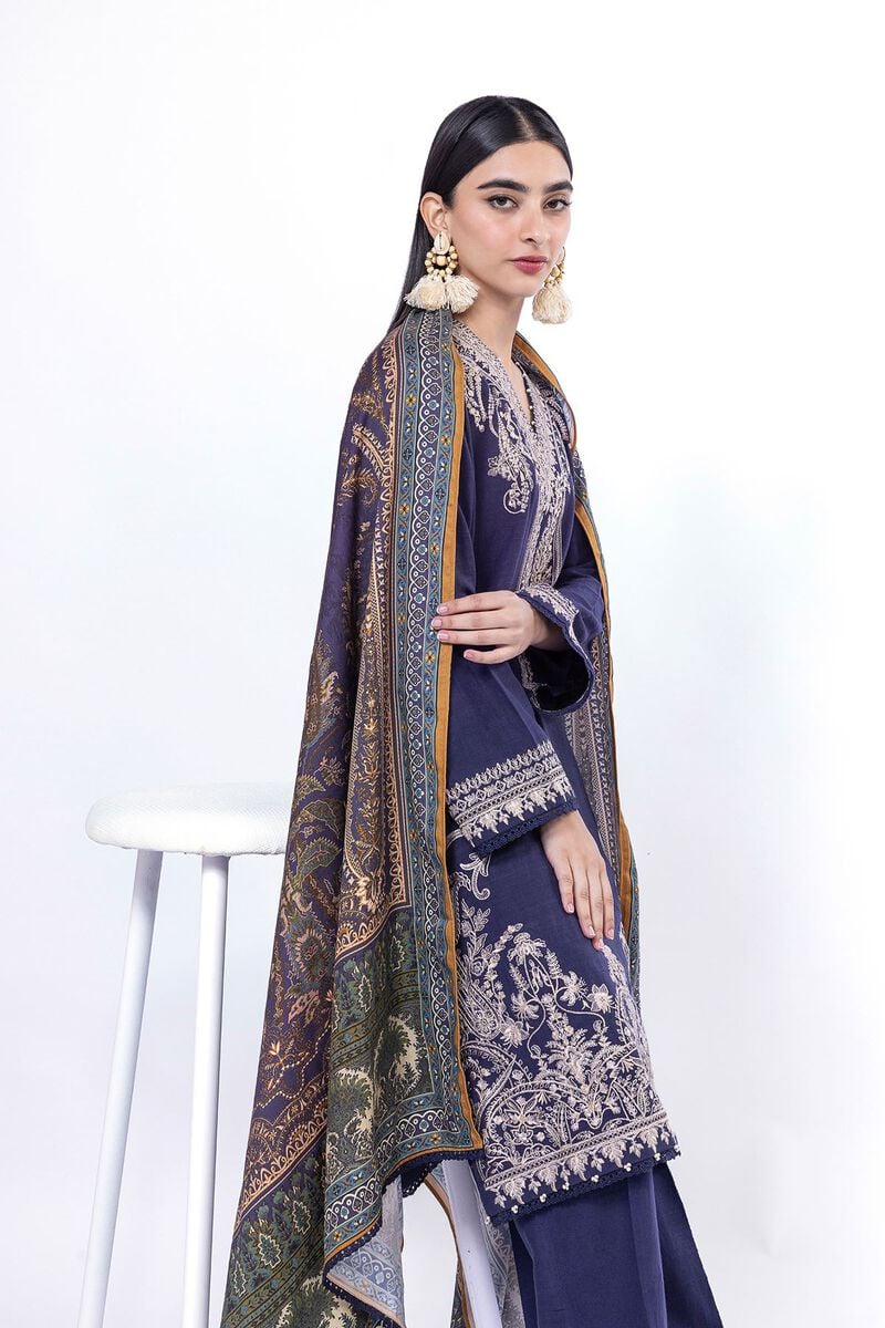 Khaadi | My Winter Mood | DK18Z - by - Libasekhas UK - Registered Vendor of : Khaadi - 100% Original Designer Dresss