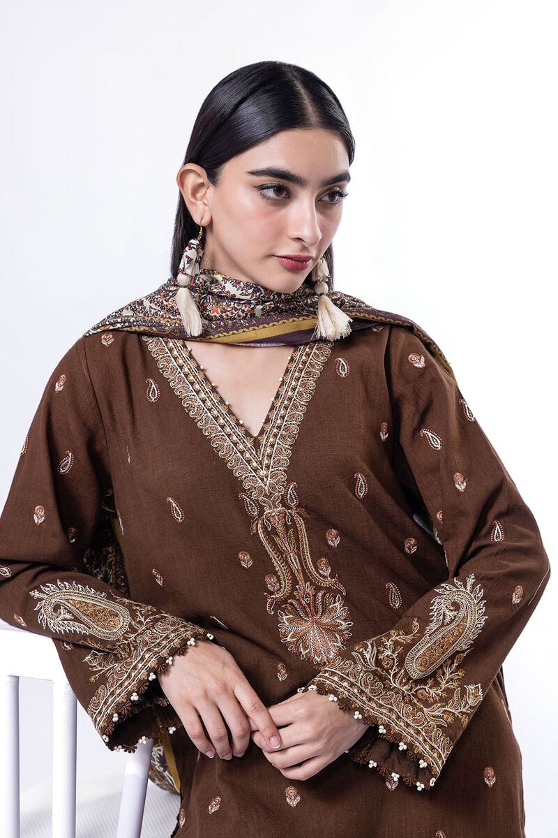 Khaadi | My Winter Mood | DK24 - by - Libasekhas UK - Registered Vendor of : Khaadi - 100% Original Designer Dresss