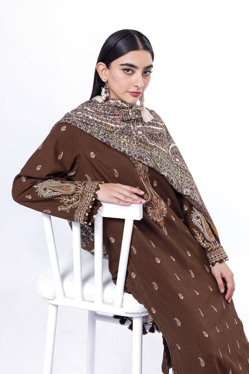 Khaadi | My Winter Mood | DK24 - by - Libasekhas UK - Registered Vendor of : Khaadi - 100% Original Designer Dresss