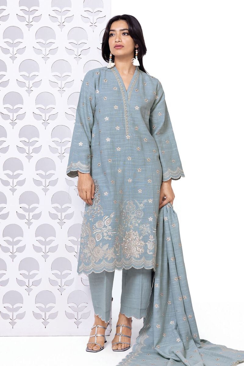 Khaadi | My Winter Mood | DKN03 - by - Libasekhas UK - Registered Vendor of : Khaadi - 100% Original Designer Dresss