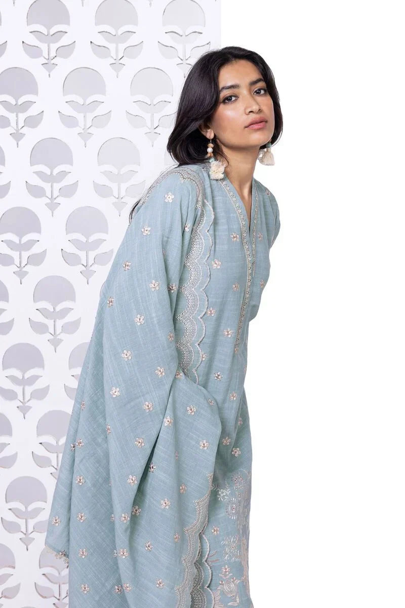Khaadi | My Winter Mood | DKN03 - by - Libasekhas UK - Registered Vendor of : Khaadi - 100% Original Designer Dresss