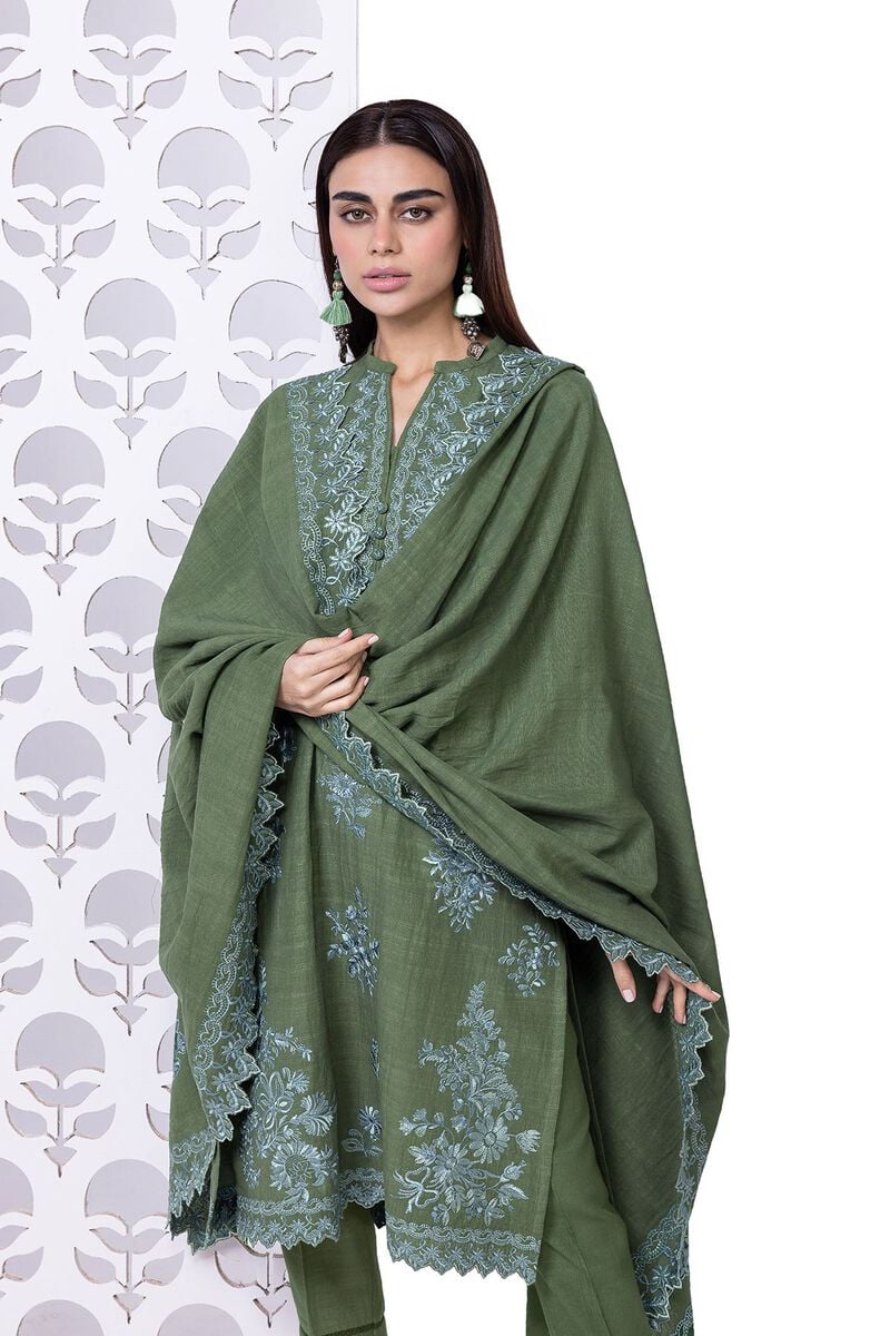 Khaadi | My Winter Mood | DKN05 - by - Libasekhas UK - Registered Vendor of : Khaadi - 100% Original Designer Dresss