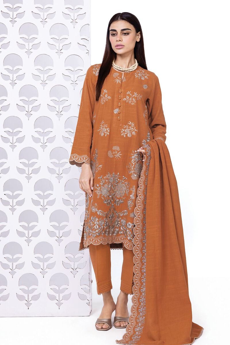 Khaadi | My Winter Mood | DKN08 - by - Libasekhas UK - Registered Vendor of : Khaadi - 100% Original Designer Dresss
