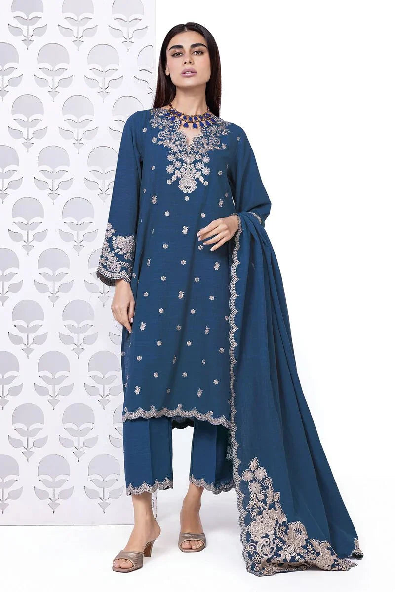 Khaadi | My Winter Mood | DKN14 - by - Libasekhas UK - Registered Vendor of : Khaadi - 100% Original Designer Dresss