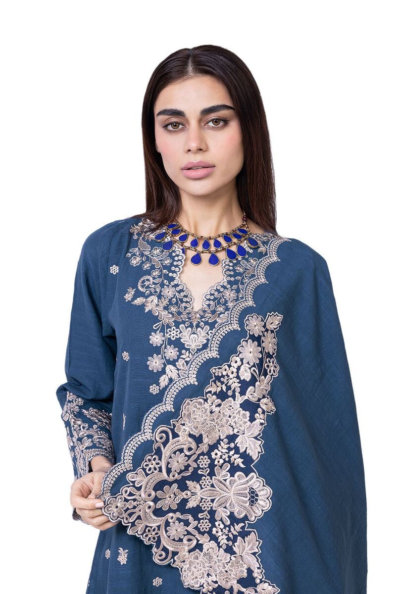 Khaadi | My Winter Mood | DKN14 - by - Libasekhas UK - Registered Vendor of : Khaadi - 100% Original Designer Dresss