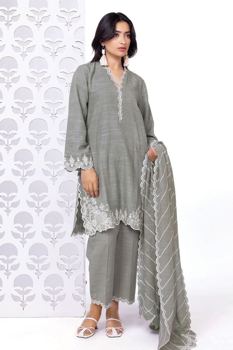 Khaadi | My Winter Mood | DKN15 - by - Libasekhas UK - Registered Vendor of : Khaadi - 100% Original Designer Dresss