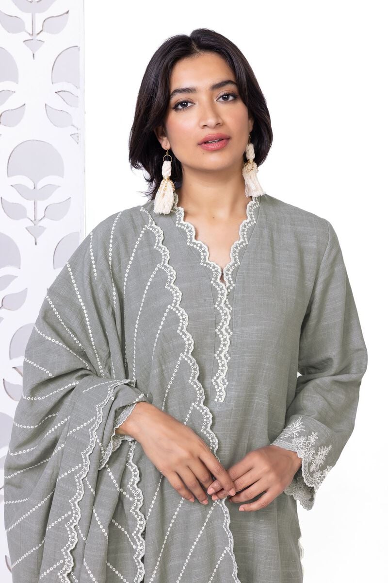 Khaadi | My Winter Mood | DKN15 - by - Libasekhas UK - Registered Vendor of : Khaadi - 100% Original Designer Dresss