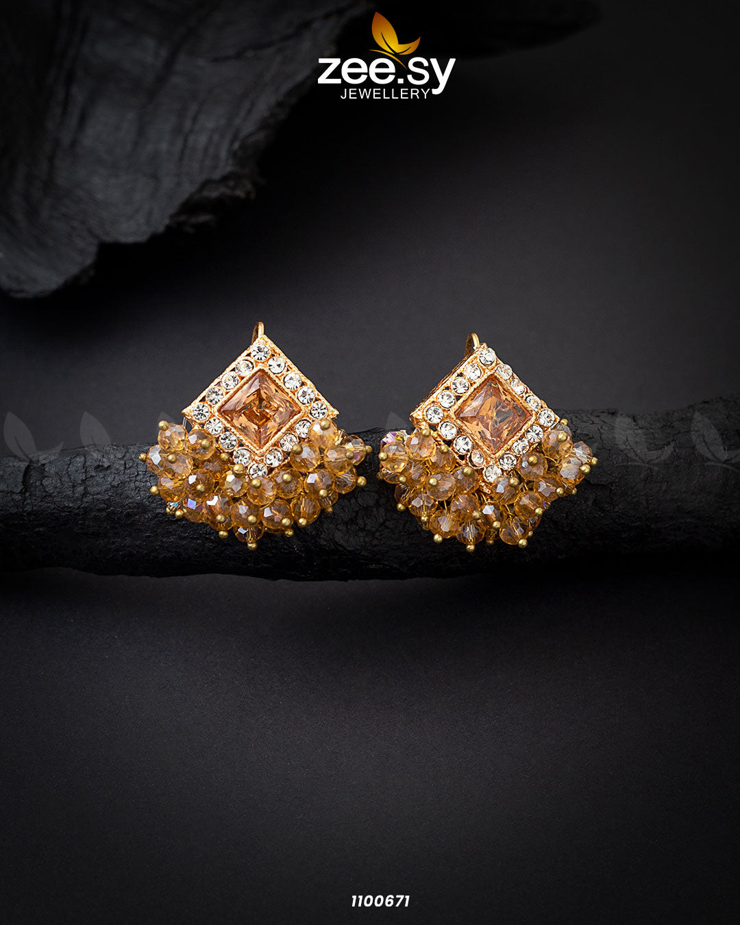 Earrings-0343 - by - Libasekhas UK - Registered Vendor of : Zeesy - 100% Original Designer Dresss