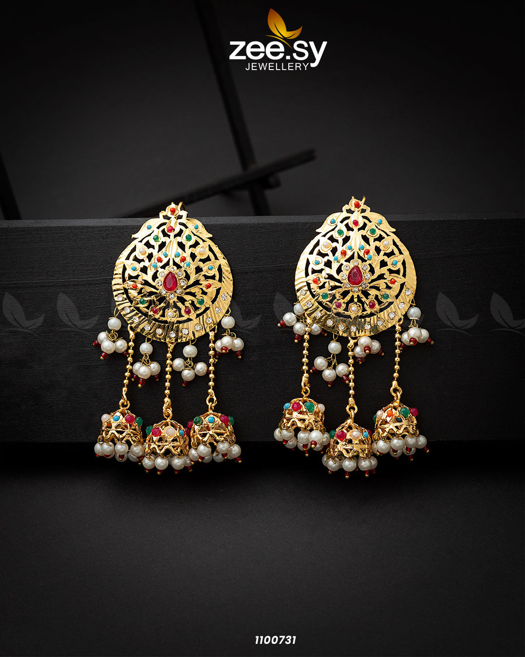 Earrings-0407 - by - Libasekhas UK - Registered Vendor of : Zeesy - 100% Original Designer Dresss