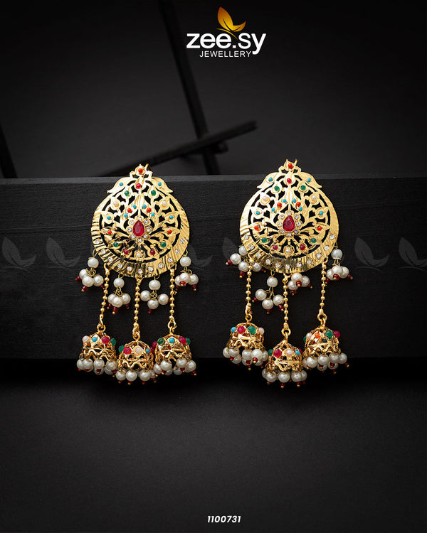 Earrings-0407 - by - Libasekhas UK - Registered Vendor of : Zeesy - 100% Original Designer Dresss
