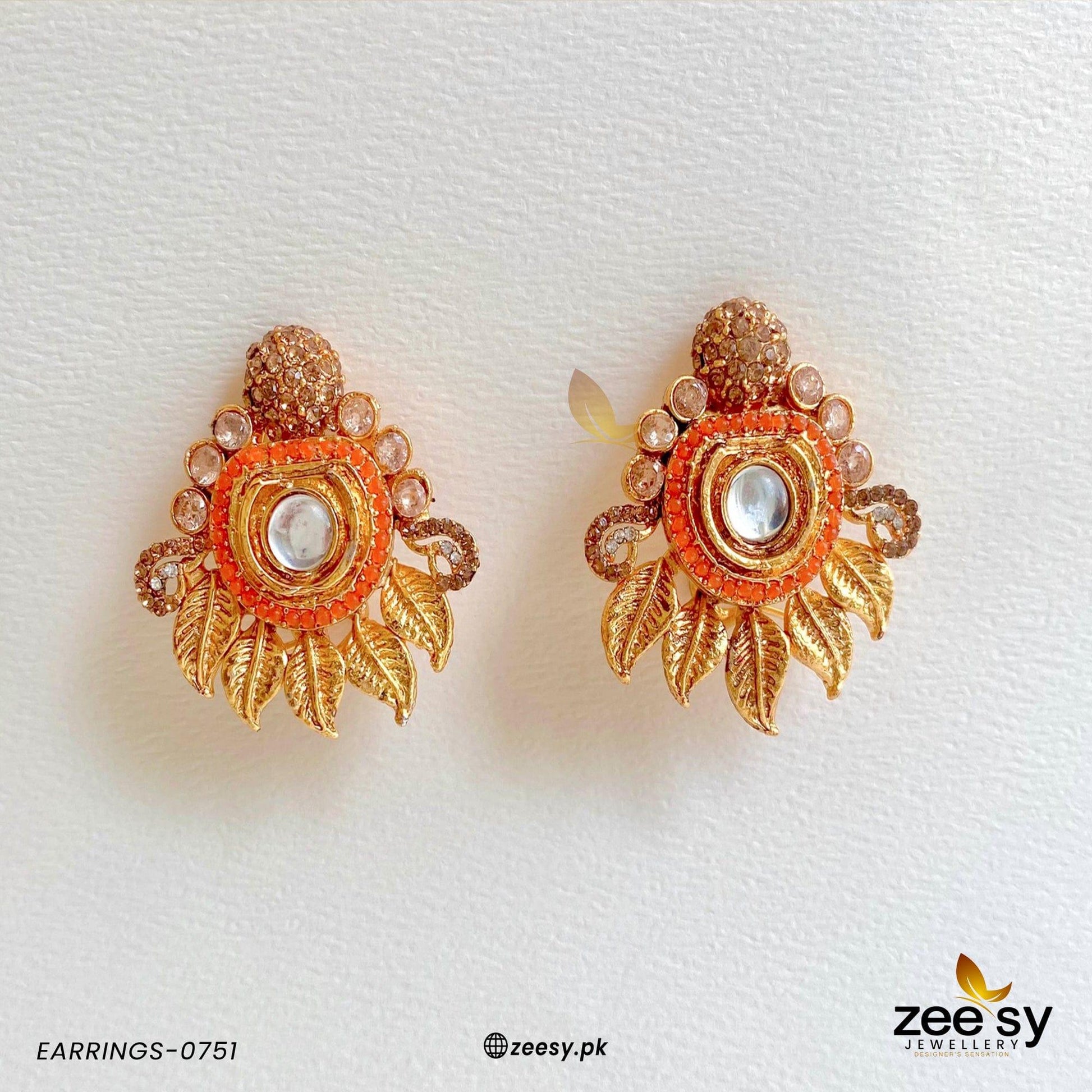 Earrings-0751 - by - Libasekhas UK - Registered Vendor of : Zeesy - 100% Original Designer Dresss