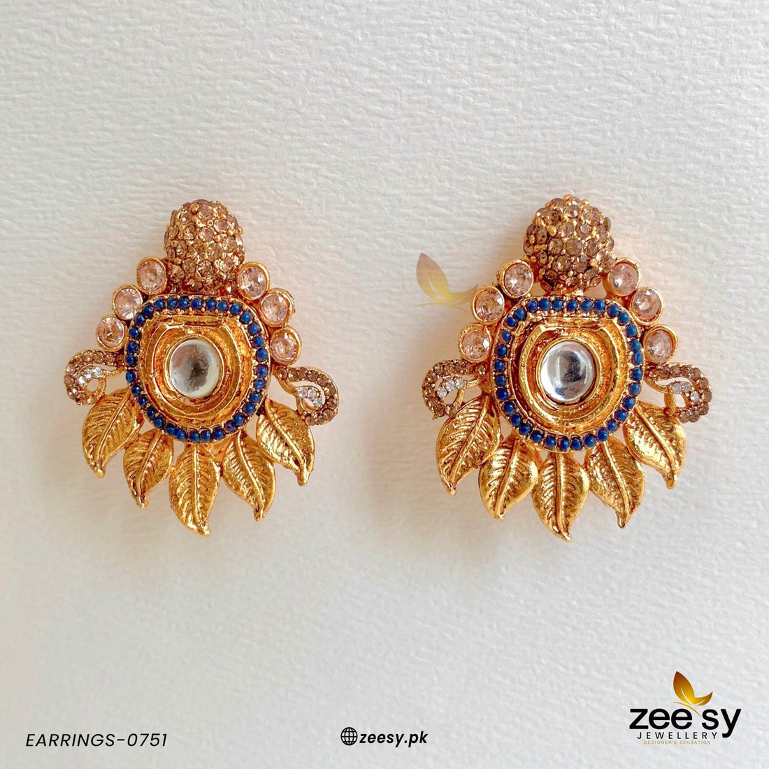 Earrings-0751 - by - Libasekhas UK - Registered Vendor of : Zeesy - 100% Original Designer Dresss