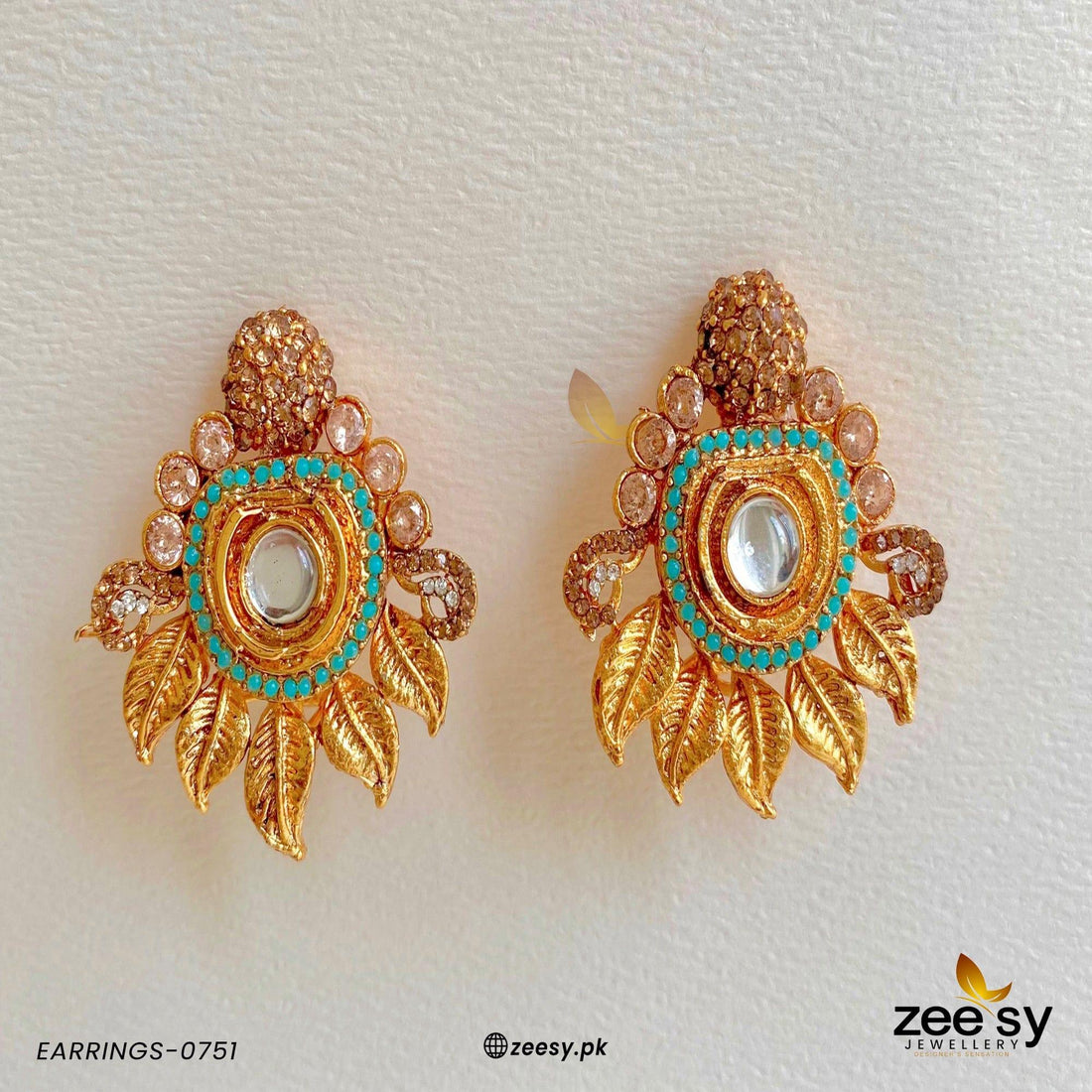 Earrings-0751 - by - Libasekhas UK - Registered Vendor of : Zeesy - 100% Original Designer Dresss