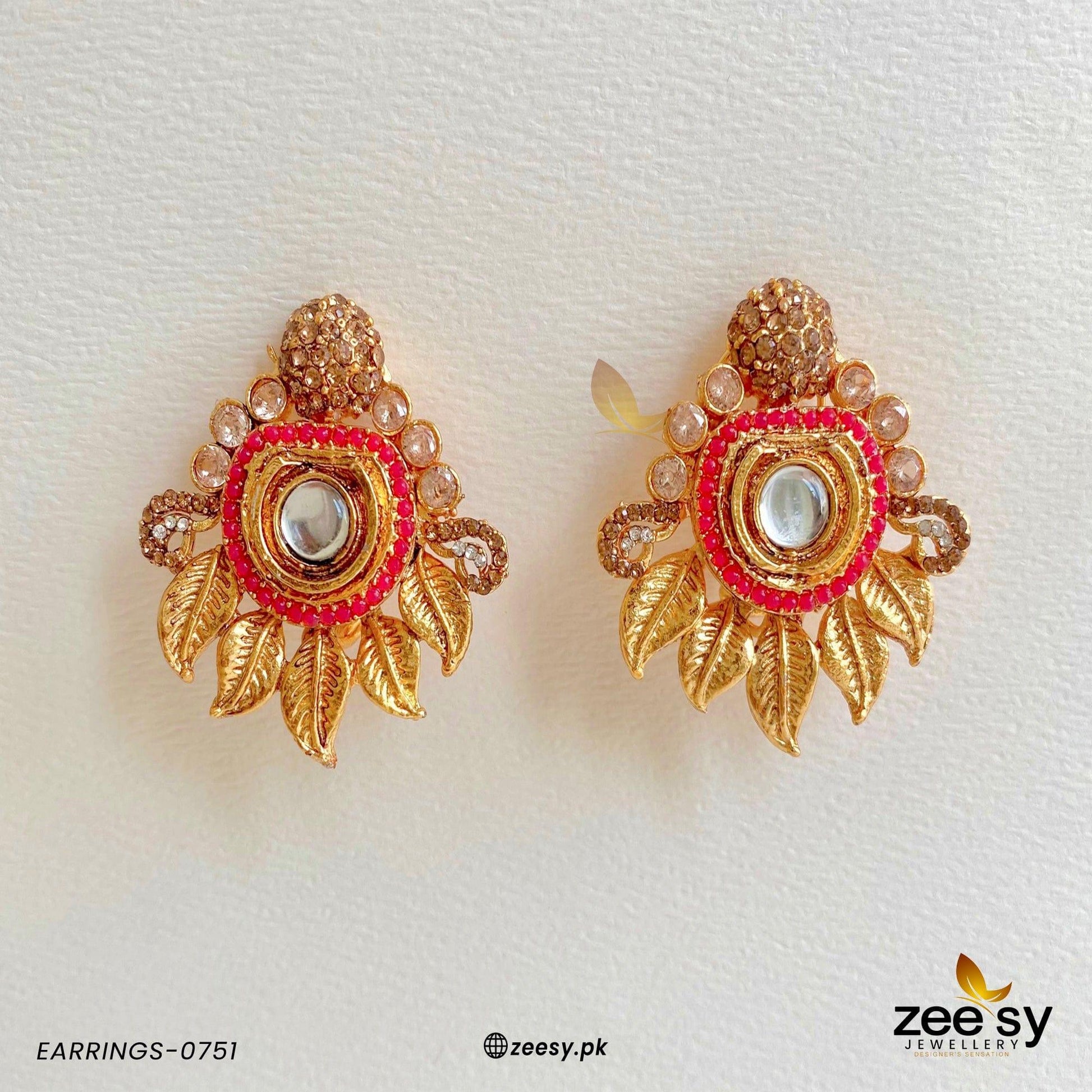 Earrings-0751 - by - Libasekhas UK - Registered Vendor of : Zeesy - 100% Original Designer Dresss