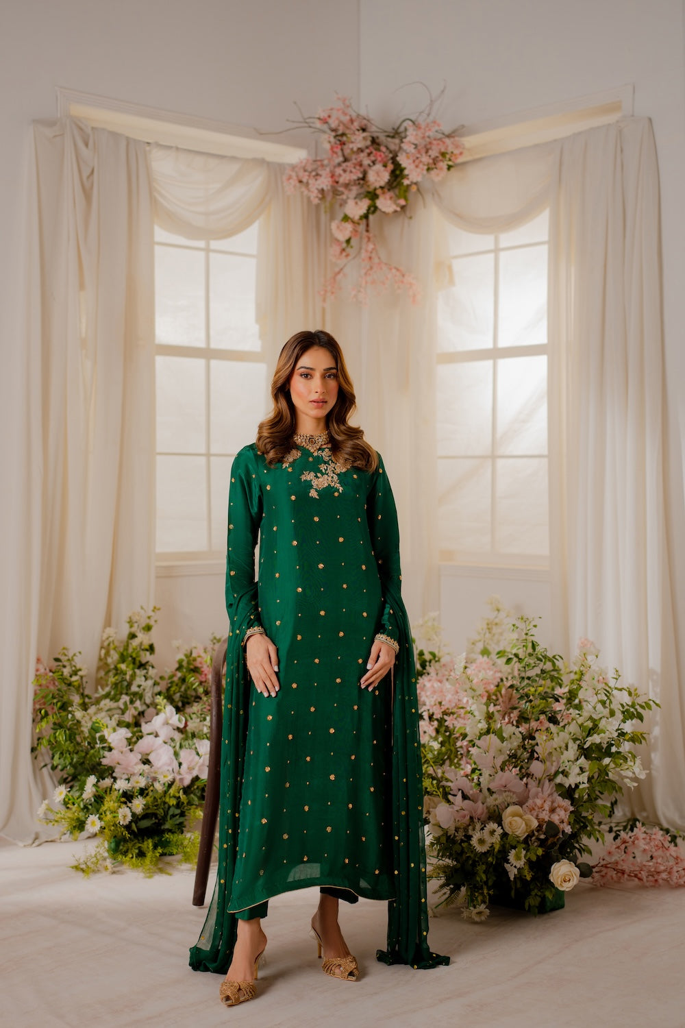 Vintage | Shehnayi Formals | Misha - by Libasekhas UK - Registered Vendor of : Vintage - 100% Original Designer Dress