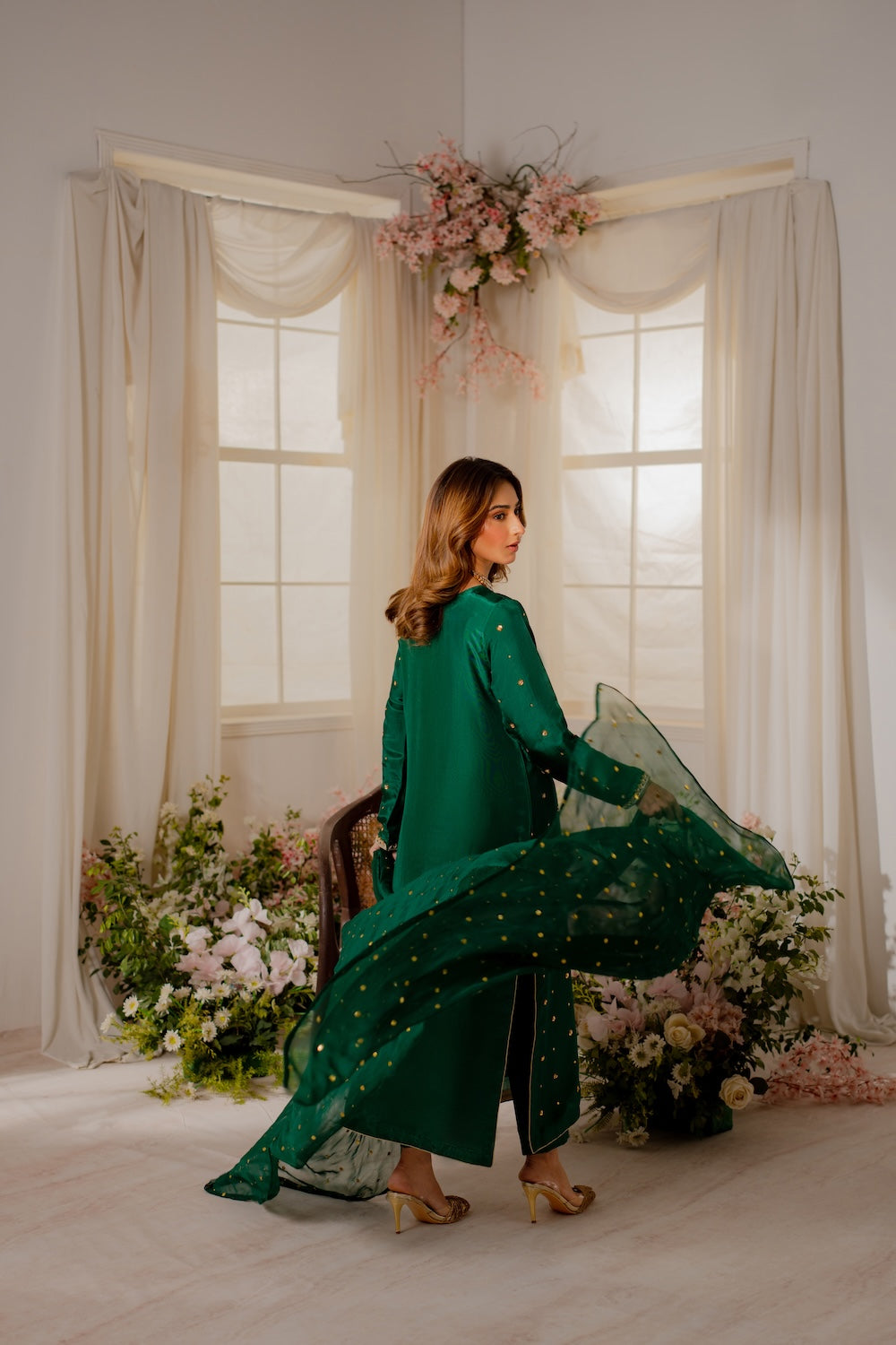 Vintage | Shehnayi Formals | Misha - by Libasekhas UK - Registered Vendor of : Vintage - 100% Original Designer Dress