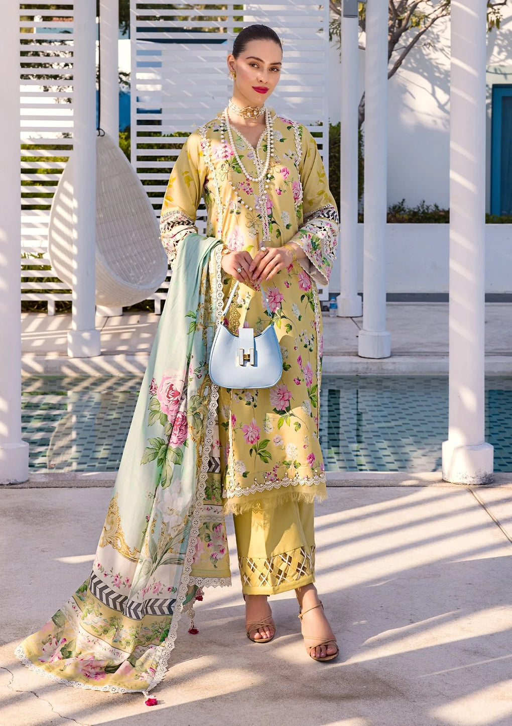 Elaf Premium | Prints Collection 2024 | EOP-02B HUAHIN CHIC - by - Libasekhas UK - Registered Vendor of : Elaf Premium - 100% Original Designer Dresss
