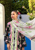 Elaf Premium | Prints Collection 2024 | EOP-05A EBONY - by - Libasekhas UK - Registered Vendor of : Elaf Premium - 100% Original Designer Dresss