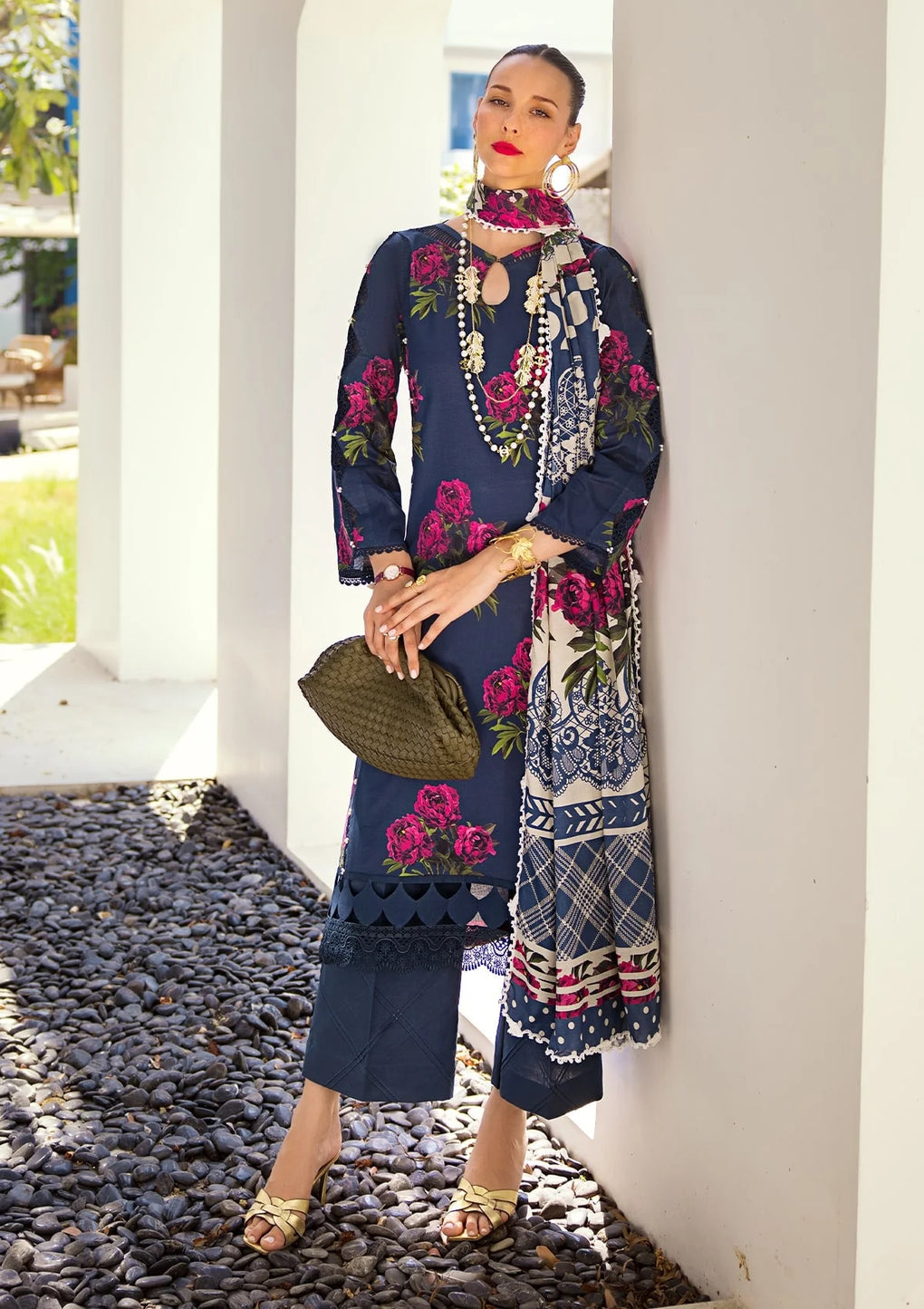 Elaf Premium | Prints Collection 2024 | EOP-03B PATTAYA POISE - by - Libasekhas UK - Registered Vendor of : Elaf Premium - 100% Original Designer Dresss