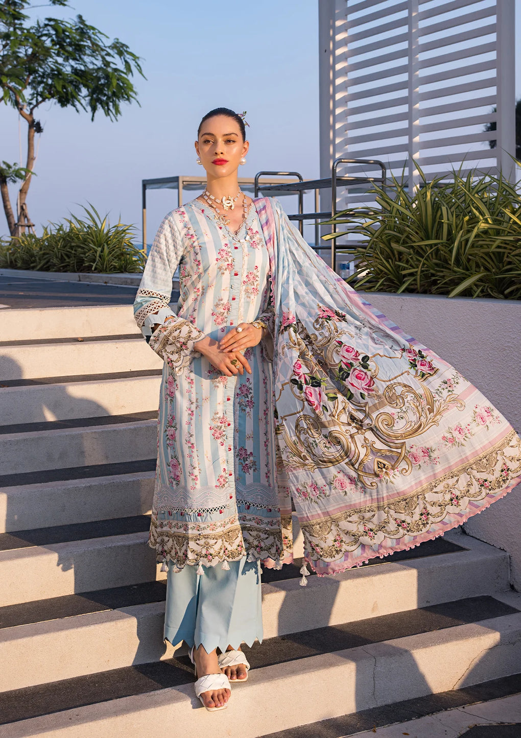 Elaf Premium | Prints Collection 2024 | EOP-04B MARLENE - by - Libasekhas UK - Registered Vendor of : Elaf Premium - 100% Original Designer Dresss