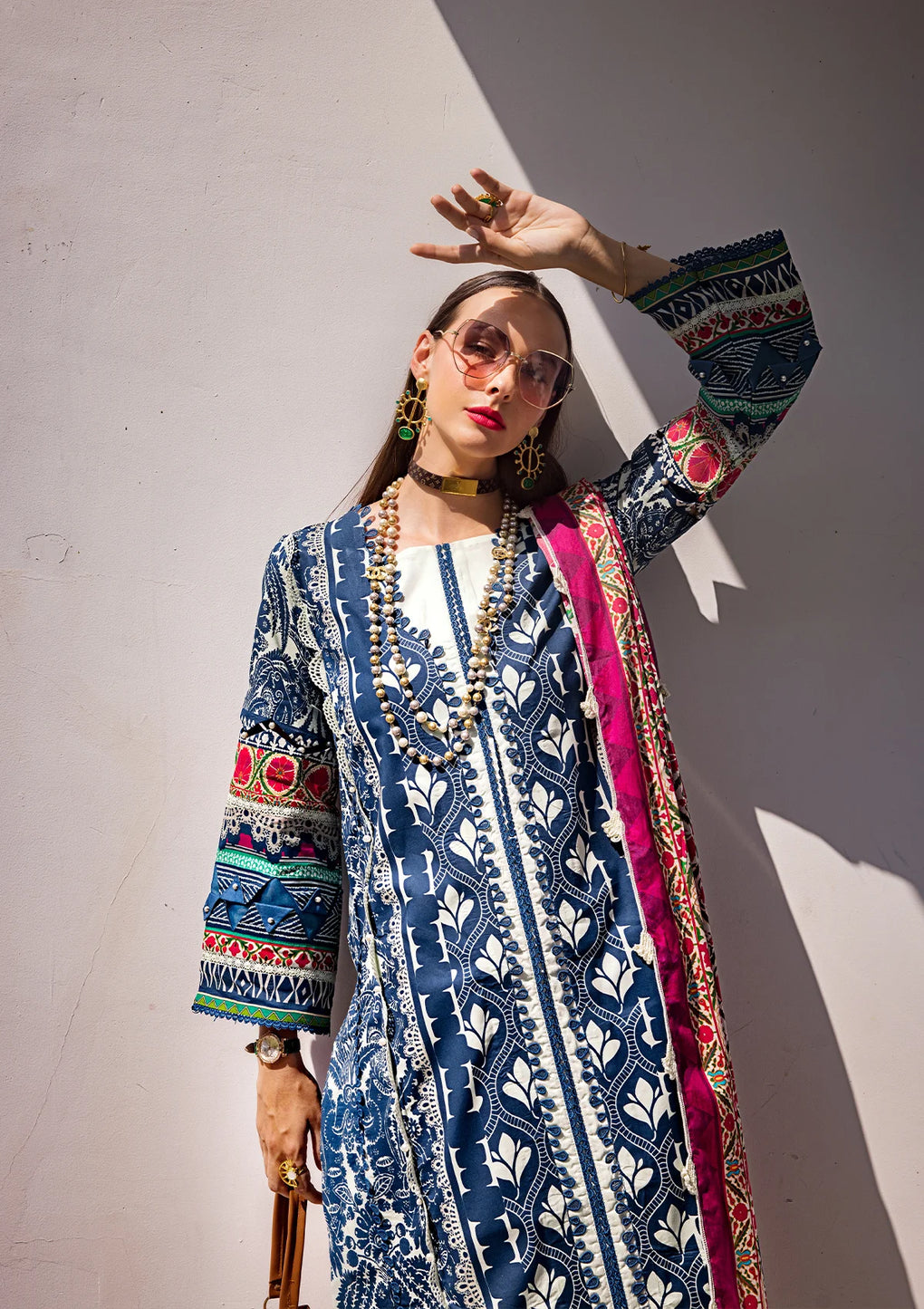Elaf Premium | Prints Collection 2024 | EOP-07B ELNAZ - by - Libasekhas UK - Registered Vendor of : Elaf Premium - 100% Original Designer Dresss