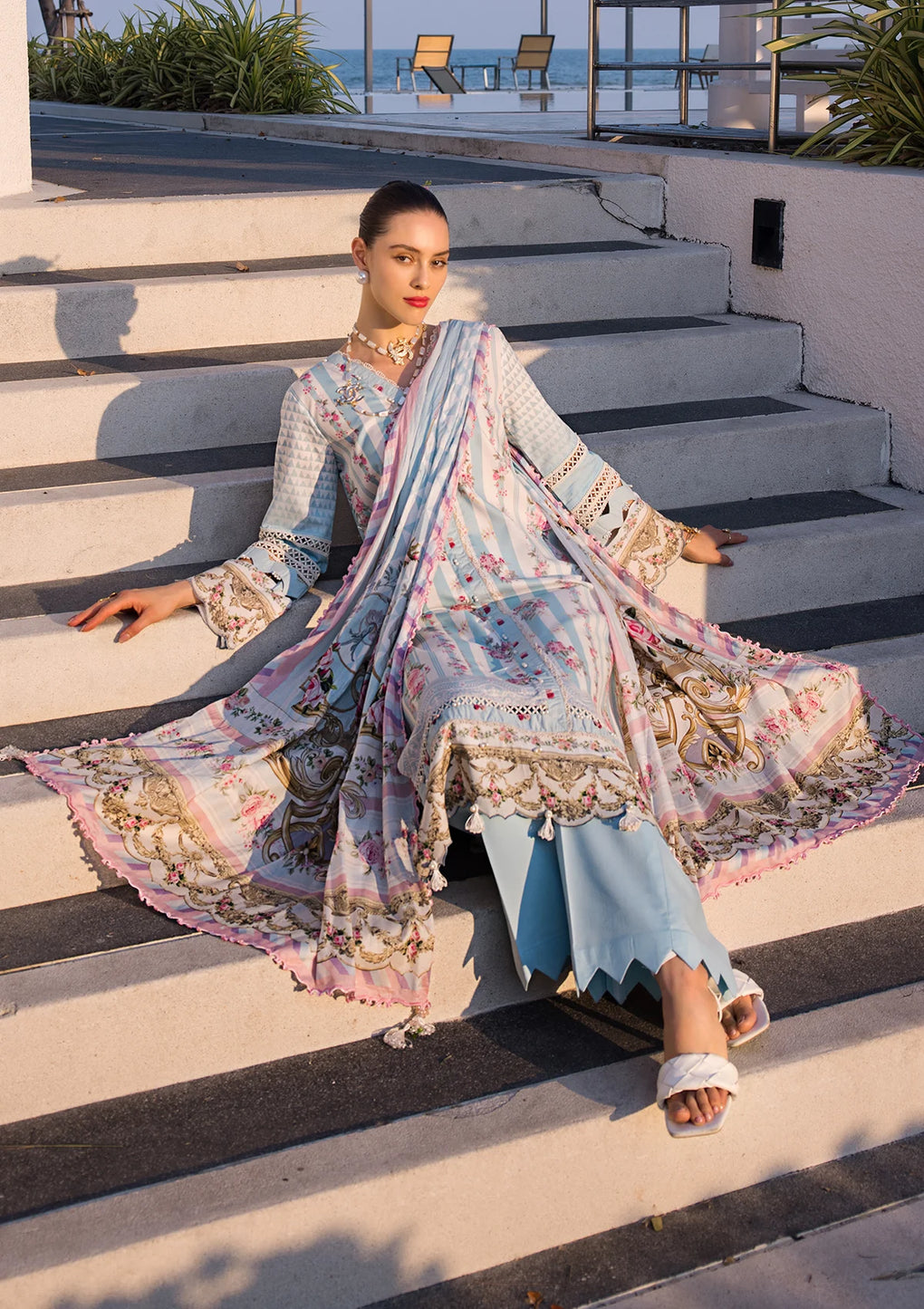 Elaf Premium | Prints Collection 2024 | EOP-04B MARLENE - by - Libasekhas UK - Registered Vendor of : Elaf Premium - 100% Original Designer Dresss